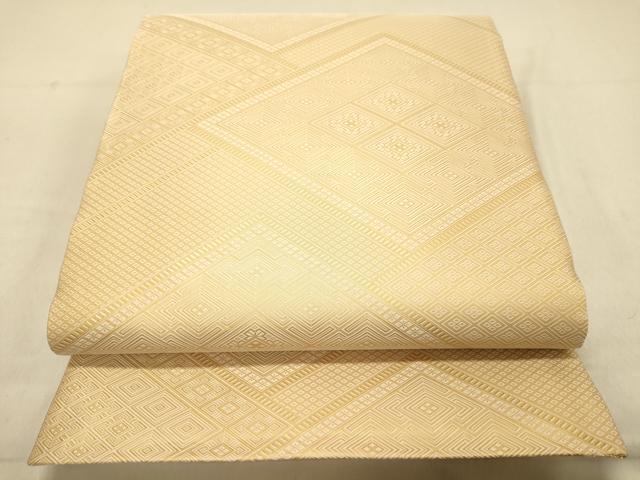 平和屋着物◎佐賀錦　両面　六通柄袋帯　秋草文　金糸　正絹　逸品　DAAX6199jm