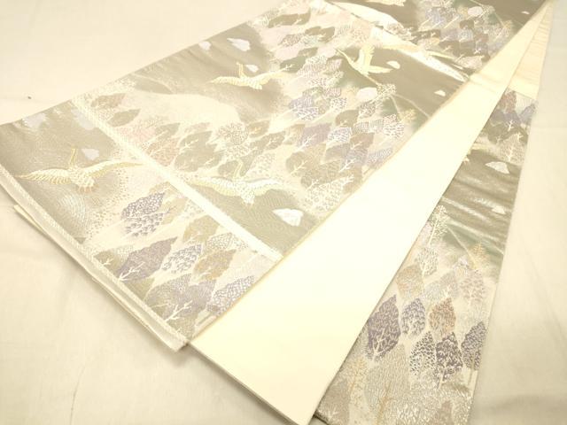 平和屋着物◎六通柄袋帯　唐織　北山　風景文　二重引箔　金銀糸　正絹　逸品　DAAX6458jm