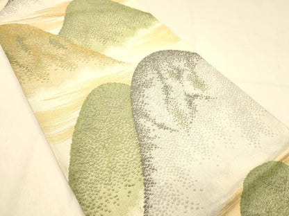 平和屋着物◎六通柄袋帯　重山文　金銀糸　正絹　逸品　DAAX6483jm