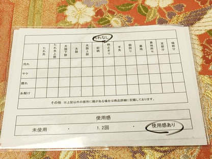 平和屋着物◎佐賀錦　六通柄袋帯　亀甲鳳凰花文　金銀糸　正絹　逸品　DAAX6495jm