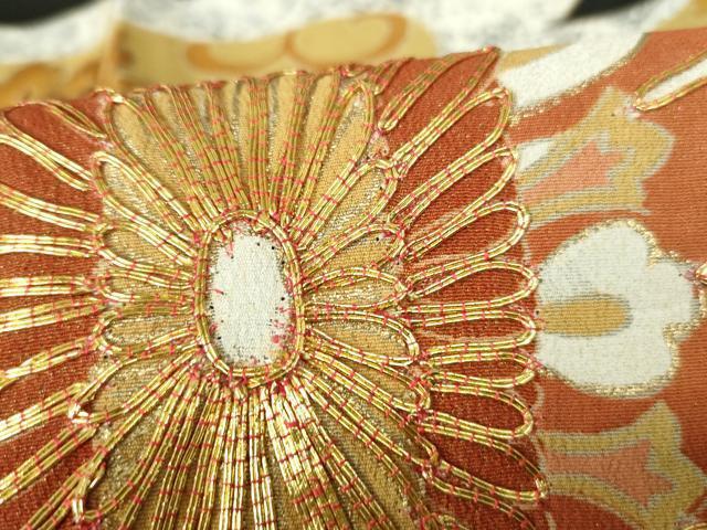 平和屋着物■豪華黒留袖　駒刺繍　エ霞　更紗花文　金銀彩　正絹　逸品　DAAX7623qa