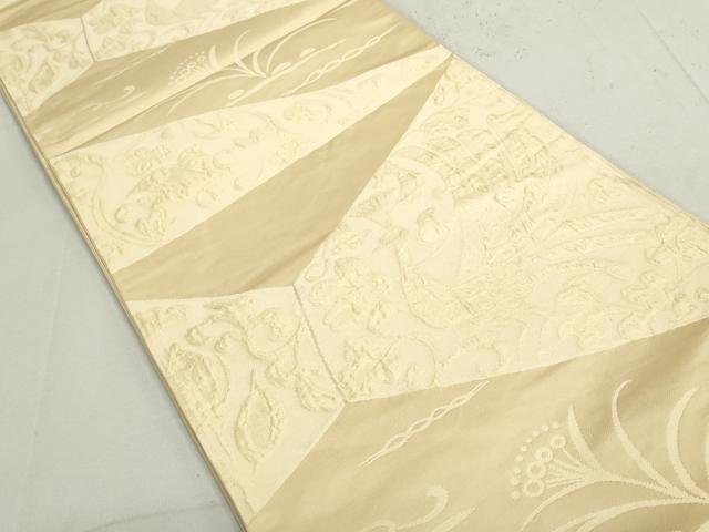 平和屋着物◎六通柄袋帯　花鳥文　正絹　逸品　DAAX7768qa