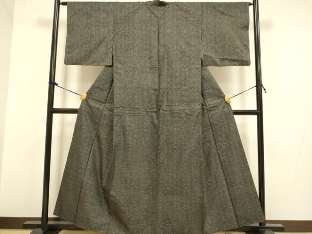 平和屋着物■上質な紬　7マルキ　間道　正絹　逸品　DAAX8056du