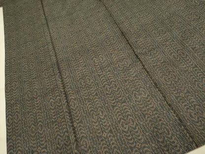 平和屋着物■上質な紬　7マルキ　間道　正絹　逸品　DAAX8056du
