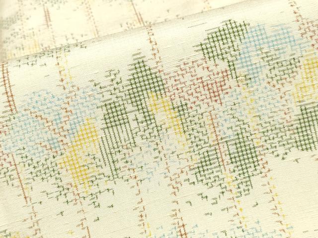 平和屋着物■上質な紬　樹林文　正絹　逸品　DAAX8084du