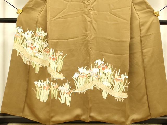 平和屋着物■訪問着 刺繍 草花文 金彩 正絹 逸品 DAAX8263du