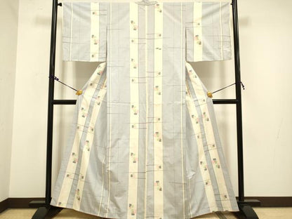 平和屋着物■上質な紬　花間道　正絹　逸品　DAAX8382du