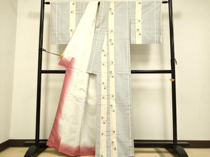 平和屋着物■上質な紬　花間道　正絹　逸品　DAAX8382du