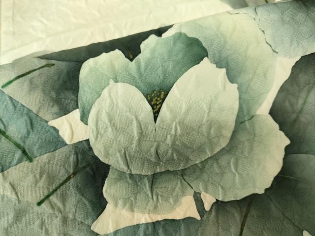 平和屋着物●太鼓柄袋帯　作家物　ふくれ織　草花文　正絹　逸品　DAAX8467du