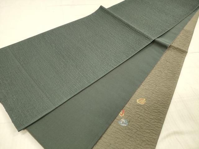 平和屋着物●太鼓柄袋帯 ふくれ織 成り物 正絹 逸品 DAAX8532cm