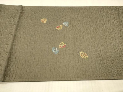 平和屋着物●太鼓柄袋帯 ふくれ織 成り物 正絹 逸品 DAAX8532cm