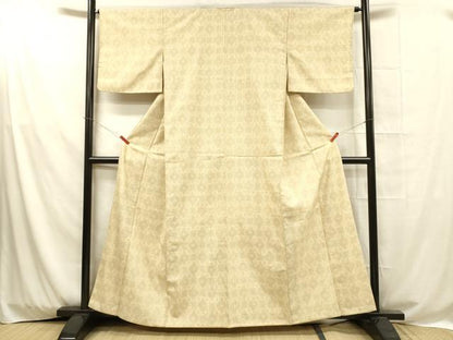 平和屋着物■上質な紬　抽象文様　正絹　逸品　DAAX8587cm