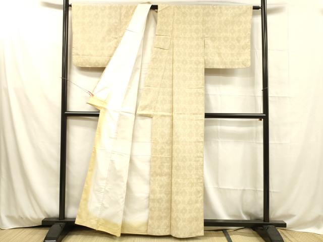 平和屋着物■上質な紬　抽象文様　正絹　逸品　DAAX8587cm