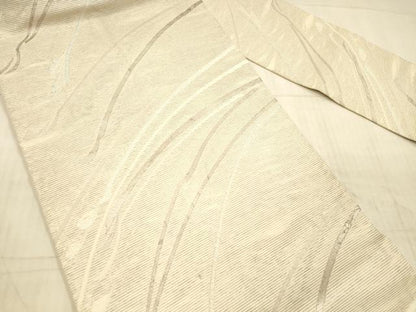 平和屋着物＊夏物 九寸名古屋帯 抽象文様 銀糸 正絹 逸品 DAAX8617cm