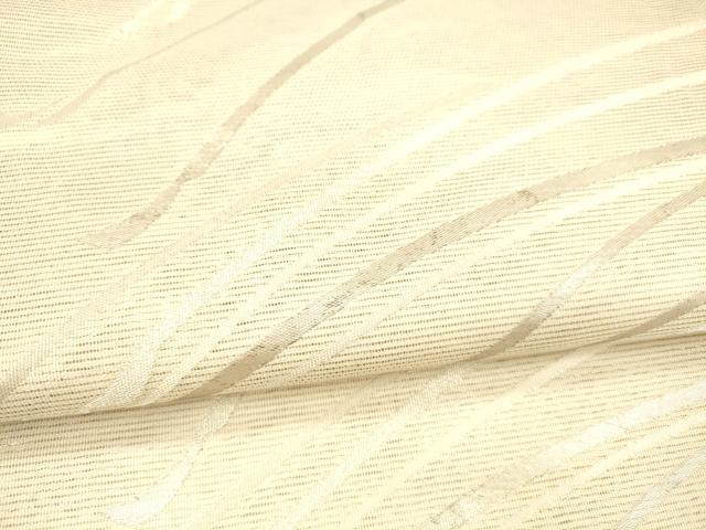 平和屋着物＊夏物 九寸名古屋帯 抽象文様 銀糸 正絹 逸品 DAAX8617cm