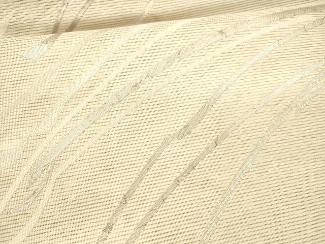 平和屋着物＊夏物 九寸名古屋帯 抽象文様 銀糸 正絹 逸品 DAAX8617cm