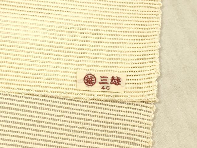 平和屋着物＊夏物　八寸名古屋帯　鹿　舞葉文　銀糸　三越扱い　正絹　逸品　DAAX8621cm