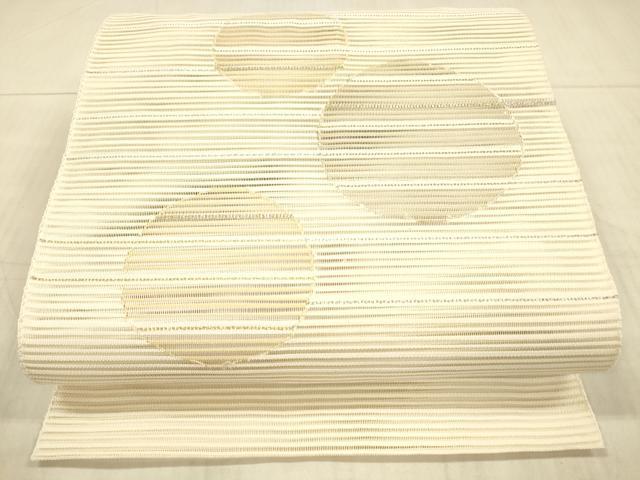 平和屋着物＊夏物 絽綴れ 八寸名古屋帯 丸文 金銀糸 正絹 逸品 DAAX8622cm