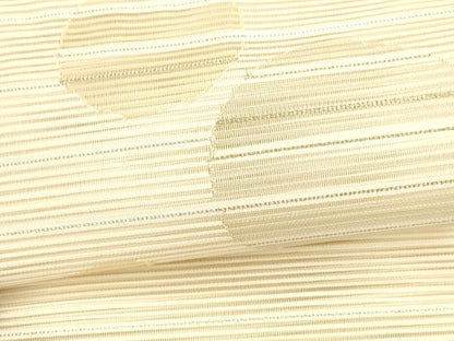 平和屋着物＊夏物 絽綴れ 八寸名古屋帯 丸文 金銀糸 正絹 逸品 DAAX8622cm