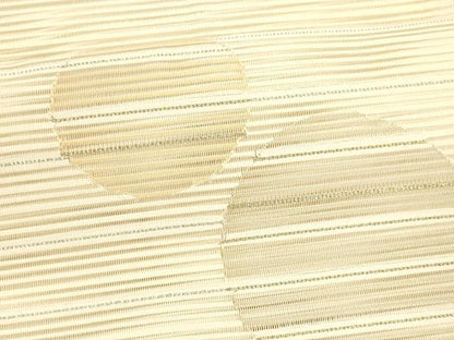 平和屋着物＊夏物 絽綴れ 八寸名古屋帯 丸文 金銀糸 正絹 逸品 DAAX8622cm