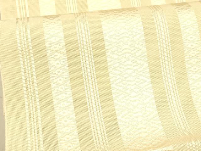 平和屋着物＊夏物　本場筑前博多織　八寸名古屋帯　紗献上　蜂蜜色　正絹　逸品　DAAX8624cm