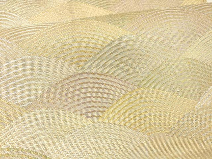 平和屋着物＊夏物　六通柄袋帯　流水文　金銀糸　正絹　逸品　DAAX8628cm