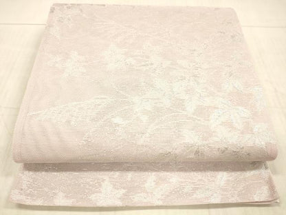 平和屋着物＊夏物 六通柄袋帯 草葉文 銀糸 DAAX8629cm