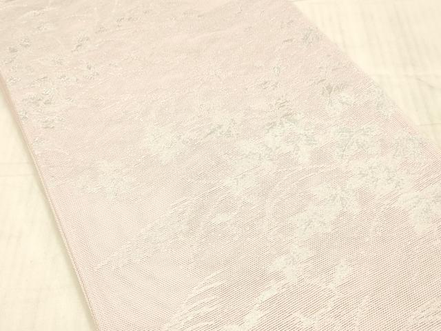 平和屋着物＊夏物 六通柄袋帯 草葉文 銀糸 DAAX8629cm