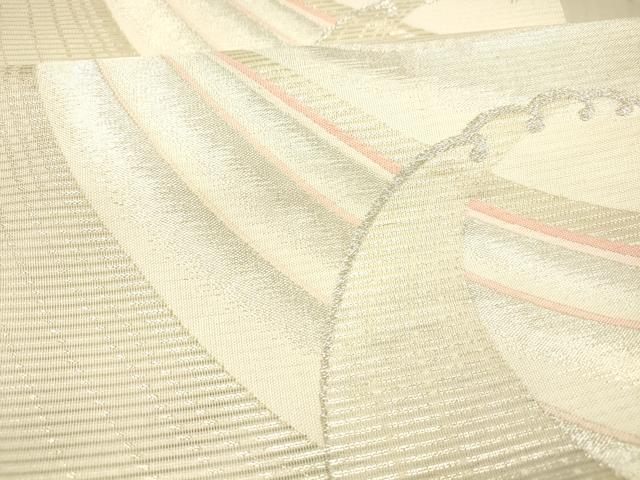 平和屋着物＊夏物 西陣 六通柄袋帯 立波文 金銀糸 正絹 逸品 DAAX8632cm