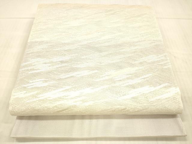 平和屋着物＊夏物 西陣 六通柄袋帯 霞文 銀糸 証紙付き 正絹 逸品 DAAX8633cm