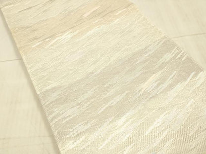 平和屋着物＊夏物 西陣 六通柄袋帯 霞文 銀糸 証紙付き 正絹 逸品 DAAX8633cm
