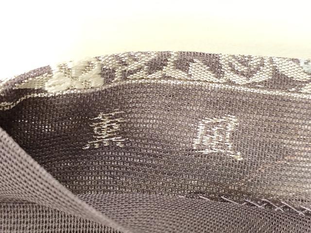 平和屋着物＊夏物 六通柄袋帯 唐織 薫風 草花文 銀糸 正絹 逸品 DAAX8639cm