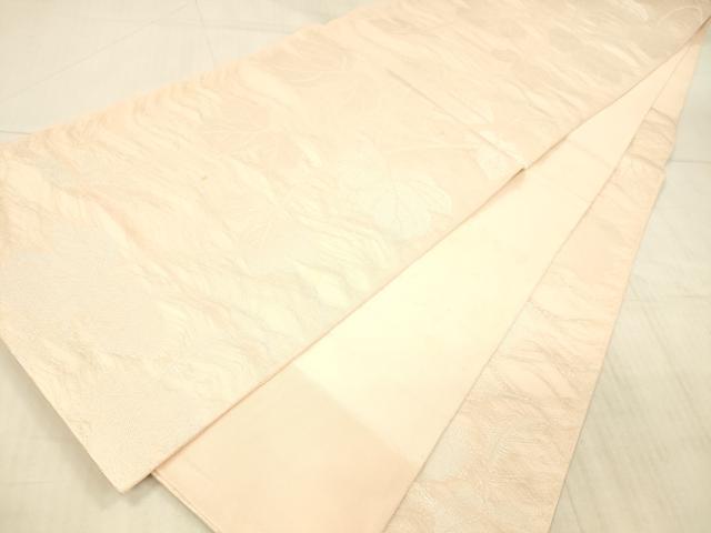 平和屋着物＊夏物 六通柄 本袋帯 葡萄蔦の葉文 銀糸 正絹 逸品 DAAX8646cm