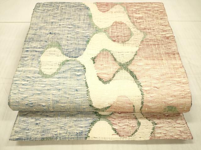平和屋着物＊夏物 六通柄袋帯 抽象文様 正絹 逸品 DAAX8651cm
