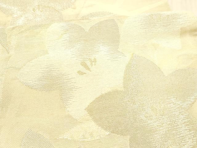 平和屋着物＊夏物 六通柄袋帯 草花文 金銀糸 正絹 逸品 DAAX8658cm