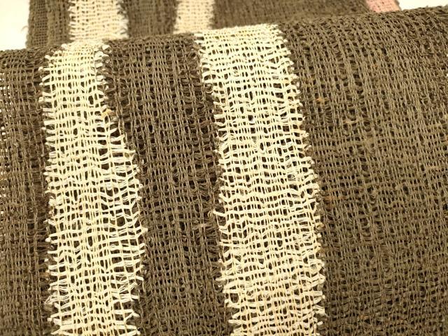 平和屋着物＊夏物 八寸名古屋帯 間道 正絹 逸品 DAAX8663cm