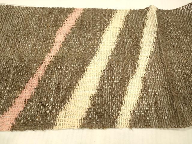 平和屋着物＊夏物 八寸名古屋帯 間道 正絹 逸品 DAAX8663cm