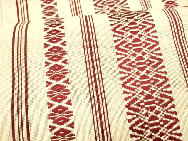 平和屋着物＊夏物 本場筑前博多織 八寸名古屋帯 紗献上 正絹 逸品 DAAX8665cm