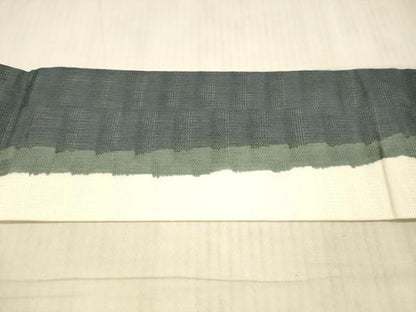 平和屋着物＊夏物 九寸名古屋帯 手描き 蔦の葉花文 正絹 逸品 DAAX8668cm