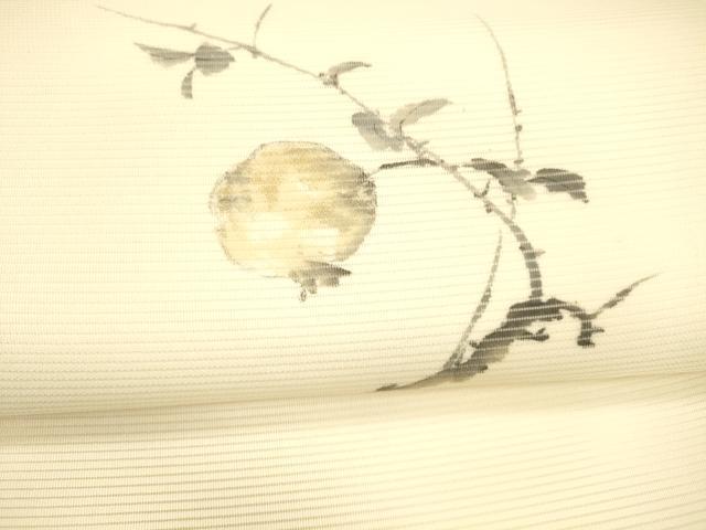 平和屋着物＊夏物 英王室献上友禅作家 木下勝功 九寸名古屋帯 手描き 成り物 正絹 逸品 DAAX8669cm