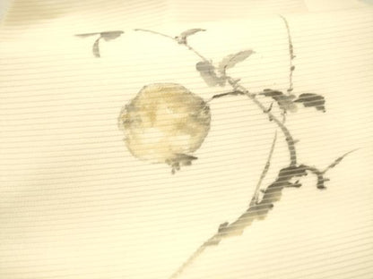 平和屋着物＊夏物 英王室献上友禅作家 木下勝功 九寸名古屋帯 手描き 成り物 正絹 逸品 DAAX8669cm