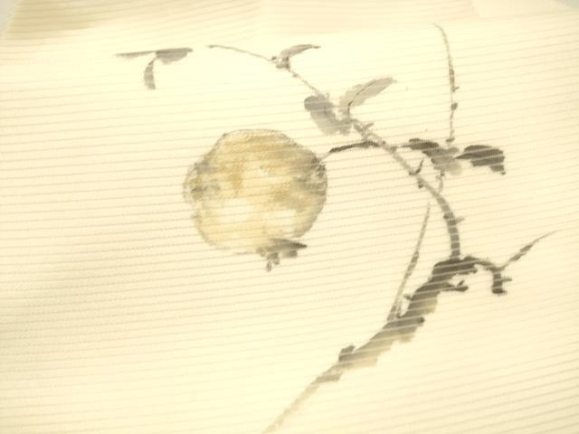 平和屋着物＊夏物 英王室献上友禅作家 木下勝功 九寸名古屋帯 手描き 成り物 正絹 逸品 DAAX8669cm