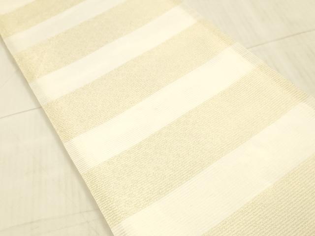 平和屋着物▽スリーシーズン 春夏秋 両面 六通柄袋帯 流水藤花房 舞花文 金銀糸 正絹 逸品 DAAX8675cm