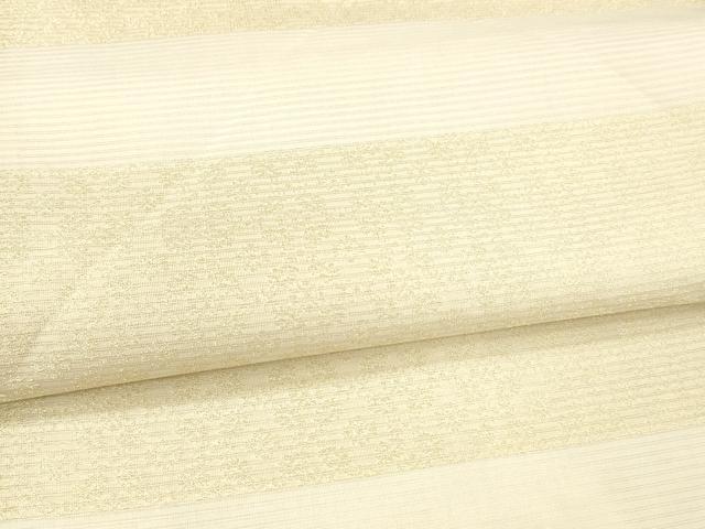 平和屋着物▽スリーシーズン 春夏秋 両面 六通柄袋帯 流水藤花房 舞花文 金銀糸 正絹 逸品 DAAX8675cm
