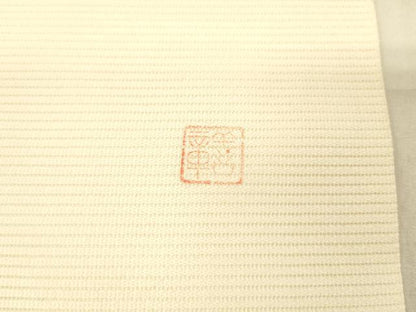 平和屋着物＊夏物 九寸名古屋帯 作家物 手描き 蜻蛉草葉文 正絹 逸品 DAAX8681cm
