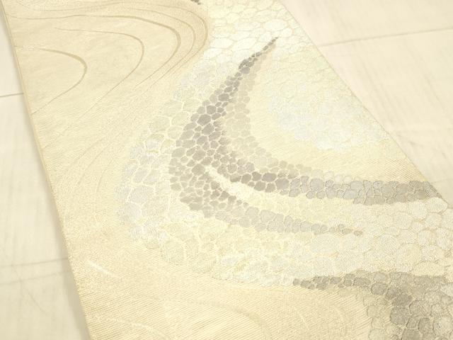 平和屋着物＊夏物 六通柄袋帯 薫風 流水文 金銀糸 正絹 逸品 DAAX8682cm