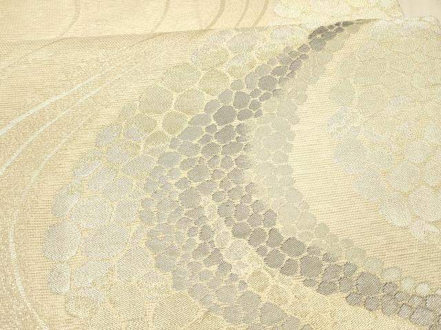 平和屋着物＊夏物 六通柄袋帯 薫風 流水文 金銀糸 正絹 逸品 DAAX8682cm