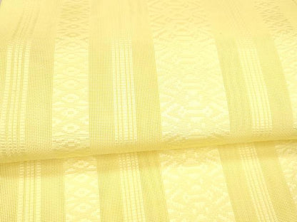 平和屋着物＊夏物 博多織 八寸名古屋帯 献上 淡黄色 DAAX8683cm