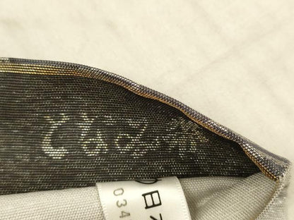 平和屋着物●「美しいキモノ」お馴染みのメーカー となみ織物 両面 全通柄袋帯 雪輪流水文 鹿の子花文 金銀糸 正絹 逸品 DAAX8835cm
