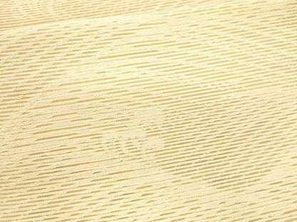 平和屋着物＊夏物 八寸名古屋帯 立波文 薄卵色 正絹 逸品 DAAX8881cm
